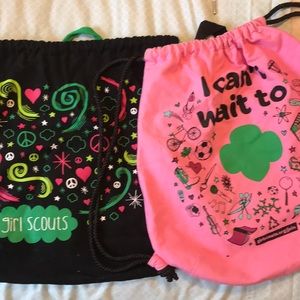 Girl Scout drawstring backpacks